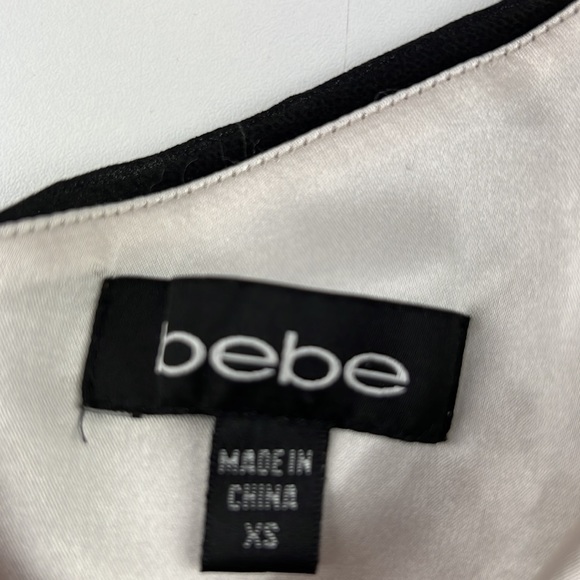 ***SOLD****bebe  single shoulder elegant beaded tank top - Picture 3 of 9